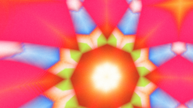 Yumuşak Grain desenli soyut Radyasyon Patlaması, Psikedelik Biçimli Simetrik Parıltı Şablonu, İnce Gürültülü Dairesel Abstrakt, Gradyan Akımlı Kaleydoskopik Yıldız Patlaması