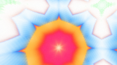 Yumuşak Grain desenli soyut Radyasyon Patlaması, Psikedelik Biçimli Simetrik Parıltı Şablonu, İnce Gürültülü Dairesel Abstrakt, Gradyan Akımlı Kaleydoskopik Yıldız Patlaması