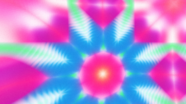 Yumuşak Grain desenli soyut Radyasyon Patlaması, Psikedelik Biçimli Simetrik Parıltı Şablonu, İnce Gürültülü Dairesel Abstrakt, Gradyan Akımlı Kaleydoskopik Yıldız Patlaması