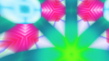 Yumuşak Grain desenli soyut Radyasyon Patlaması, Psikedelik Biçimli Simetrik Parıltı Şablonu, İnce Gürültülü Dairesel Abstrakt, Gradyan Akımlı Kaleydoskopik Yıldız Patlaması