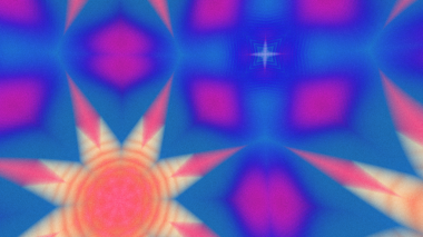 Yumuşak Grain desenli soyut Radyasyon Patlaması, Psikedelik Biçimli Simetrik Parıltı Şablonu, İnce Gürültülü Dairesel Abstrakt, Gradyan Akımlı Kaleydoskopik Yıldız Patlaması