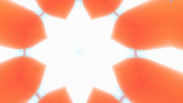 Yumuşak Grain desenli soyut Radyasyon Patlaması, Psikedelik Biçimli Simetrik Parıltı Şablonu, İnce Gürültülü Dairesel Abstrakt, Gradyan Akımlı Kaleydoskopik Yıldız Patlaması