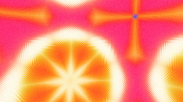 Yumuşak Grain desenli soyut Radyasyon Patlaması, Psikedelik Biçimli Simetrik Parıltı Şablonu, İnce Gürültülü Dairesel Abstrakt, Gradyan Akımlı Kaleydoskopik Yıldız Patlaması