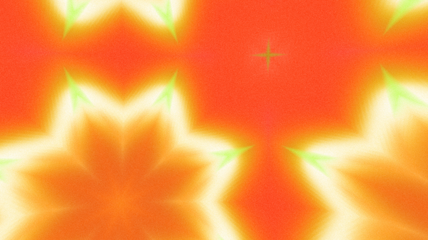 Yumuşak Grain desenli soyut Radyasyon Patlaması, Psikedelik Biçimli Simetrik Parıltı Şablonu, İnce Gürültülü Dairesel Abstrakt, Gradyan Akımlı Kaleydoskopik Yıldız Patlaması