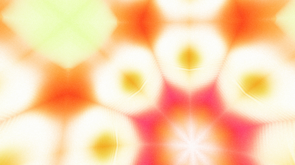 Yumuşak Grain desenli soyut Radyasyon Patlaması, Psikedelik Biçimli Simetrik Parıltı Şablonu, İnce Gürültülü Dairesel Abstrakt, Gradyan Akımlı Kaleydoskopik Yıldız Patlaması