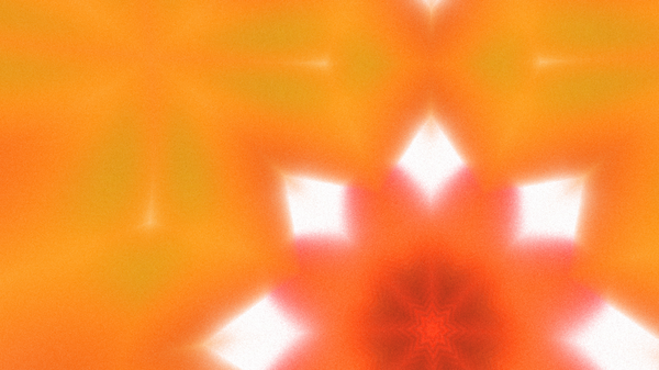 Yumuşak Grain desenli soyut Radyasyon Patlaması, Psikedelik Biçimli Simetrik Parıltı Şablonu, İnce Gürültülü Dairesel Abstrakt, Gradyan Akımlı Kaleydoskopik Yıldız Patlaması