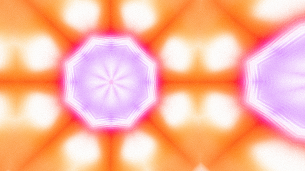 Yumuşak Grain desenli soyut Radyasyon Patlaması, Psikedelik Biçimli Simetrik Parıltı Şablonu, İnce Gürültülü Dairesel Abstrakt, Gradyan Akımlı Kaleydoskopik Yıldız Patlaması