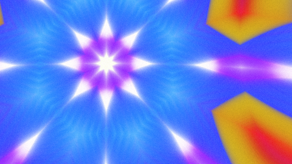 Yumuşak Grain desenli soyut Radyasyon Patlaması, Psikedelik Biçimli Simetrik Parıltı Şablonu, İnce Gürültülü Dairesel Abstrakt, Gradyan Akımlı Kaleydoskopik Yıldız Patlaması