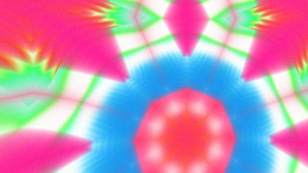 Yumuşak Grain desenli soyut Radyasyon Patlaması, Psikedelik Biçimli Simetrik Parıltı Şablonu, İnce Gürültülü Dairesel Abstrakt, Gradyan Akımlı Kaleydoskopik Yıldız Patlaması