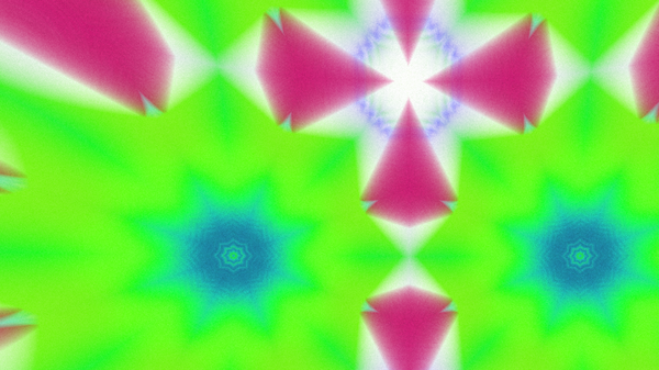 Yumuşak Grain desenli soyut Radyasyon Patlaması, Psikedelik Biçimli Simetrik Parıltı Şablonu, İnce Gürültülü Dairesel Abstrakt, Gradyan Akımlı Kaleydoskopik Yıldız Patlaması