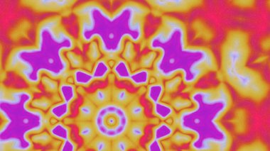 Yumuşak Grain desenli soyut Radyasyon Patlaması, Psikedelik Biçimli Simetrik Parıltı Şablonu, İnce Gürültülü Dairesel Abstrakt, Gradyan Akımlı Kaleydoskopik Yıldız Patlaması