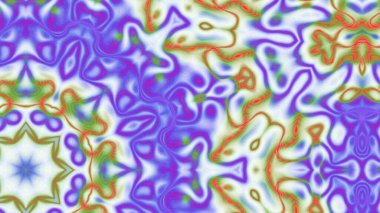 Yumuşak Grain desenli soyut Radyasyon Patlaması, Psikedelik Biçimli Simetrik Parıltı Şablonu, İnce Gürültülü Dairesel Abstrakt, Gradyan Akımlı Kaleydoskopik Yıldız Patlaması