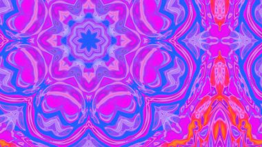 Yumuşak Grain desenli soyut Radyasyon Patlaması, Psikedelik Biçimli Simetrik Parıltı Şablonu, İnce Gürültülü Dairesel Abstrakt, Gradyan Akımlı Kaleydoskopik Yıldız Patlaması