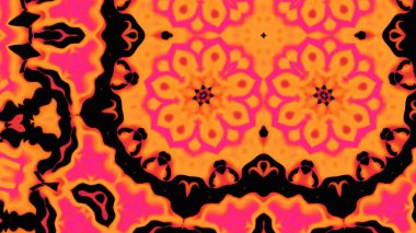 Yumuşak Grain desenli soyut Radyasyon Patlaması, Psikedelik Biçimli Simetrik Parıltı Şablonu, İnce Gürültülü Dairesel Abstrakt, Gradyan Akımlı Kaleydoskopik Yıldız Patlaması