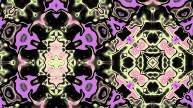 Yumuşak Grain desenli soyut Radyasyon Patlaması, Psikedelik Biçimli Simetrik Parıltı Şablonu, İnce Gürültülü Dairesel Abstrakt, Gradyan Akımlı Kaleydoskopik Yıldız Patlaması