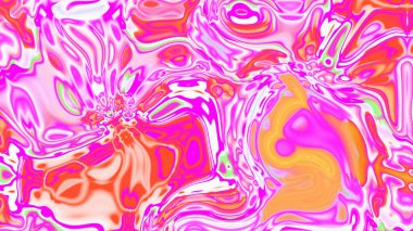 Organik Akış ile Akışkan Mermer Doku, Dalgalı Yapısı ile Soyut Sıvı Desen, Yumuşak Dönüşümlü Erimiş Yüzey Tasarımı, Mermer Efektli Psikedelik Girdap Dokuları