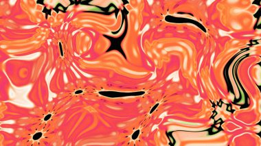 Organik Akış ile Akışkan Mermer Doku, Dalgalı Yapısı ile Soyut Sıvı Desen, Yumuşak Dönüşümlü Erimiş Yüzey Tasarımı, Mermer Efektli Psikedelik Girdap Dokuları