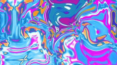 Organik Akış ile Akışkan Mermer Doku, Dalgalı Yapısı ile Soyut Sıvı Desen, Yumuşak Dönüşümlü Erimiş Yüzey Tasarımı, Mermer Efektli Psikedelik Girdap Dokuları