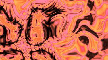 Organik Akış ile Akışkan Mermer Doku, Dalgalı Yapısı ile Soyut Sıvı Desen, Yumuşak Dönüşümlü Erimiş Yüzey Tasarımı, Mermer Efektli Psikedelik Girdap Dokuları