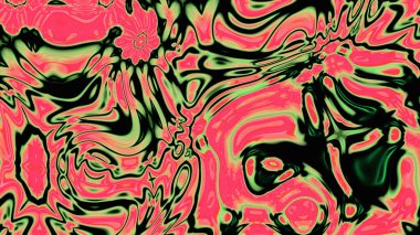 Organik Akış ile Akışkan Mermer Doku, Dalgalı Yapısı ile Soyut Sıvı Desen, Yumuşak Dönüşümlü Erimiş Yüzey Tasarımı, Mermer Efektli Psikedelik Girdap Dokuları