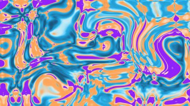 Organik Akış ile Akışkan Mermer Doku, Dalgalı Yapısı ile Soyut Sıvı Desen, Yumuşak Dönüşümlü Erimiş Yüzey Tasarımı, Mermer Efektli Psikedelik Girdap Dokuları