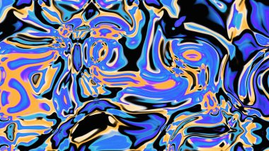 Organik Akış ile Akışkan Mermer Doku, Dalgalı Yapısı ile Soyut Sıvı Desen, Yumuşak Dönüşümlü Erimiş Yüzey Tasarımı, Mermer Efektli Psikedelik Girdap Dokuları