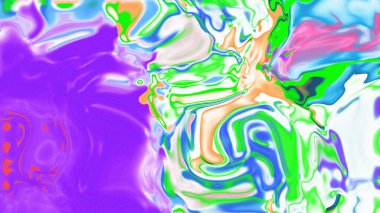 Organik Akış ile Akışkan Mermer Doku, Dalgalı Yapısı ile Soyut Sıvı Desen, Yumuşak Dönüşümlü Erimiş Yüzey Tasarımı, Mermer Efektli Psikedelik Girdap Dokuları