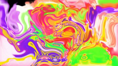 Organik Akış ile Akışkan Mermer Doku, Dalgalı Yapısı ile Soyut Sıvı Desen, Yumuşak Dönüşümlü Erimiş Yüzey Tasarımı, Mermer Efektli Psikedelik Girdap Dokuları