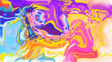 Organik Akış ile Akışkan Mermer Doku, Dalgalı Yapısı ile Soyut Sıvı Desen, Yumuşak Dönüşümlü Erimiş Yüzey Tasarımı, Mermer Efektli Psikedelik Girdap Dokuları