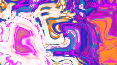 Organik Akış ile Akışkan Mermer Doku, Dalgalı Yapısı ile Soyut Sıvı Desen, Yumuşak Dönüşümlü Erimiş Yüzey Tasarımı, Mermer Efektli Psikedelik Girdap Dokuları