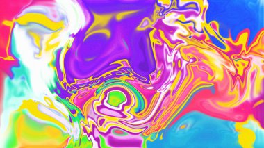 Organik Akış ile Akışkan Mermer Doku, Dalgalı Yapısı ile Soyut Sıvı Desen, Yumuşak Dönüşümlü Erimiş Yüzey Tasarımı, Mermer Efektli Psikedelik Girdap Dokuları