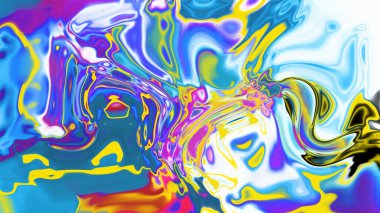 Organik Akış ile Akışkan Mermer Doku, Dalgalı Yapısı ile Soyut Sıvı Desen, Yumuşak Dönüşümlü Erimiş Yüzey Tasarımı, Mermer Efektli Psikedelik Girdap Dokuları