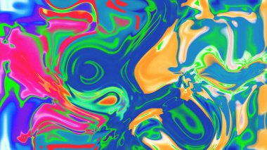 Organik Akış ile Akışkan Mermer Doku, Dalgalı Yapısı ile Soyut Sıvı Desen, Yumuşak Dönüşümlü Erimiş Yüzey Tasarımı, Mermer Efektli Psikedelik Girdap Dokuları