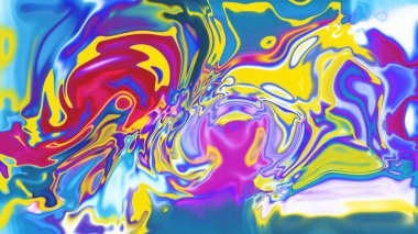 Organik Akış ile Akışkan Mermer Doku, Dalgalı Yapısı ile Soyut Sıvı Desen, Yumuşak Dönüşümlü Erimiş Yüzey Tasarımı, Mermer Efektli Psikedelik Girdap Dokuları