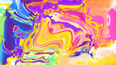 Organik Akış ile Akışkan Mermer Doku, Dalgalı Yapısı ile Soyut Sıvı Desen, Yumuşak Dönüşümlü Erimiş Yüzey Tasarımı, Mermer Efektli Psikedelik Girdap Dokuları