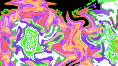 Organik Akış ile Akışkan Mermer Doku, Dalgalı Yapısı ile Soyut Sıvı Desen, Yumuşak Dönüşümlü Erimiş Yüzey Tasarımı, Mermer Efektli Psikedelik Girdap Dokuları