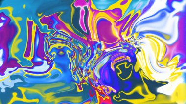 Organik Akış ile Akışkan Mermer Doku, Dalgalı Yapısı ile Soyut Sıvı Desen, Yumuşak Dönüşümlü Erimiş Yüzey Tasarımı, Mermer Efektli Psikedelik Girdap Dokuları