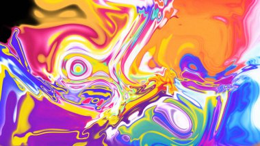 Organik Akış ile Akışkan Mermer Doku, Dalgalı Yapısı ile Soyut Sıvı Desen, Yumuşak Dönüşümlü Erimiş Yüzey Tasarımı, Mermer Efektli Psikedelik Girdap Dokuları