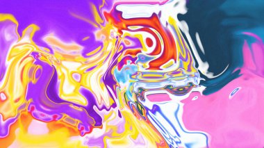 Organik Akış ile Akışkan Mermer Doku, Dalgalı Yapısı ile Soyut Sıvı Desen, Yumuşak Dönüşümlü Erimiş Yüzey Tasarımı, Mermer Efektli Psikedelik Girdap Dokuları