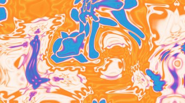 Organik Akış ile Akışkan Mermer Doku, Dalgalı Yapısı ile Soyut Sıvı Desen, Yumuşak Dönüşümlü Erimiş Yüzey Tasarımı, Mermer Efektli Psikedelik Girdap Dokuları