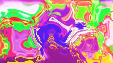 Organik Akış ile Akışkan Mermer Doku, Dalgalı Yapısı ile Soyut Sıvı Desen, Yumuşak Dönüşümlü Erimiş Yüzey Tasarımı, Mermer Efektli Psikedelik Girdap Dokuları