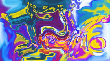 Organik Akış ile Akışkan Mermer Doku, Dalgalı Yapısı ile Soyut Sıvı Desen, Yumuşak Dönüşümlü Erimiş Yüzey Tasarımı, Mermer Efektli Psikedelik Girdap Dokuları