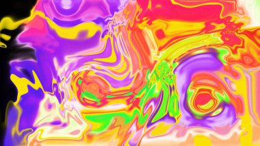 Organik Akış ile Akışkan Mermer Doku, Dalgalı Yapısı ile Soyut Sıvı Desen, Yumuşak Dönüşümlü Erimiş Yüzey Tasarımı, Mermer Efektli Psikedelik Girdap Dokuları