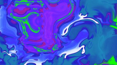 Organik Akış ile Akışkan Mermer Doku, Dalgalı Yapısı ile Soyut Sıvı Desen, Yumuşak Dönüşümlü Erimiş Yüzey Tasarımı, Mermer Efektli Psikedelik Girdap Dokuları