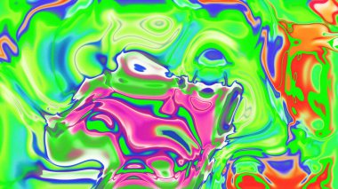 Organik Akış ile Akışkan Mermer Doku, Dalgalı Yapısı ile Soyut Sıvı Desen, Yumuşak Dönüşümlü Erimiş Yüzey Tasarımı, Mermer Efektli Psikedelik Girdap Dokuları