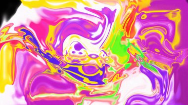 Organik Akış ile Akışkan Mermer Doku, Dalgalı Yapısı ile Soyut Sıvı Desen, Yumuşak Dönüşümlü Erimiş Yüzey Tasarımı, Mermer Efektli Psikedelik Girdap Dokuları