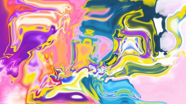 Organik Akış ile Akışkan Mermer Doku, Dalgalı Yapısı ile Soyut Sıvı Desen, Yumuşak Dönüşümlü Erimiş Yüzey Tasarımı, Mermer Efektli Psikedelik Girdap Dokuları