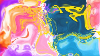 Organik Akış ile Akışkan Mermer Doku, Dalgalı Yapısı ile Soyut Sıvı Desen, Yumuşak Dönüşümlü Erimiş Yüzey Tasarımı, Mermer Efektli Psikedelik Girdap Dokuları