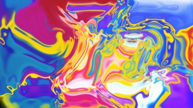 Organik Akış ile Akışkan Mermer Doku, Dalgalı Yapısı ile Soyut Sıvı Desen, Yumuşak Dönüşümlü Erimiş Yüzey Tasarımı, Mermer Efektli Psikedelik Girdap Dokuları