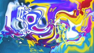 Organik Akış ile Akışkan Mermer Doku, Dalgalı Yapısı ile Soyut Sıvı Desen, Yumuşak Dönüşümlü Erimiş Yüzey Tasarımı, Mermer Efektli Psikedelik Girdap Dokuları